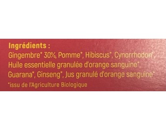 TISANE AU GINGEMBRE ET PASSION 10 P. BIO