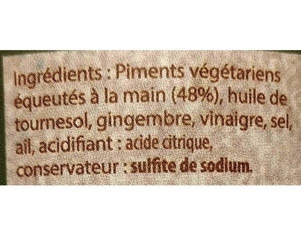 PATE DE PIMENT VEGETARIEN