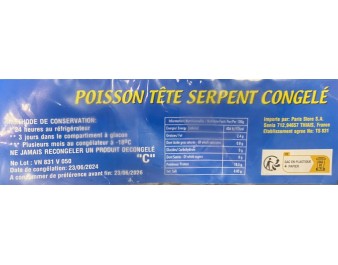 POISSON TETE DE SERPENT (A LA PESEE) ****