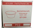 POT EN PLASTIQUE AVEC COUVERCLE 60 X 30 MM 2500 P.
