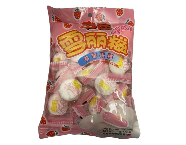 BONBON MARSHMALLOW FRAISE