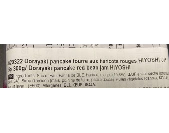 GATEAU DORAYAK AUX HARICOTS ROUGES 5 P.