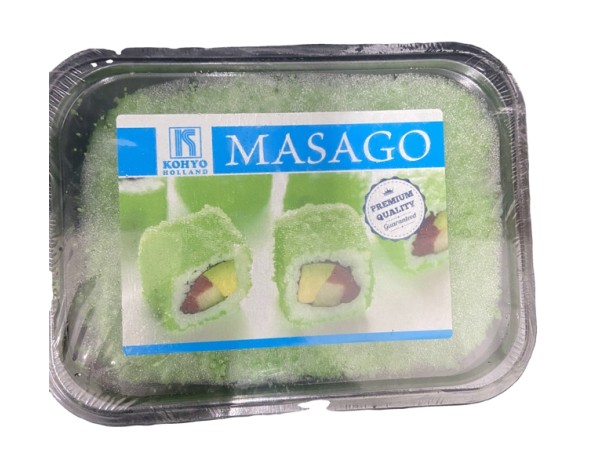 OEUFS DE CAPELAN VERT WASABI (MASAGO) ****