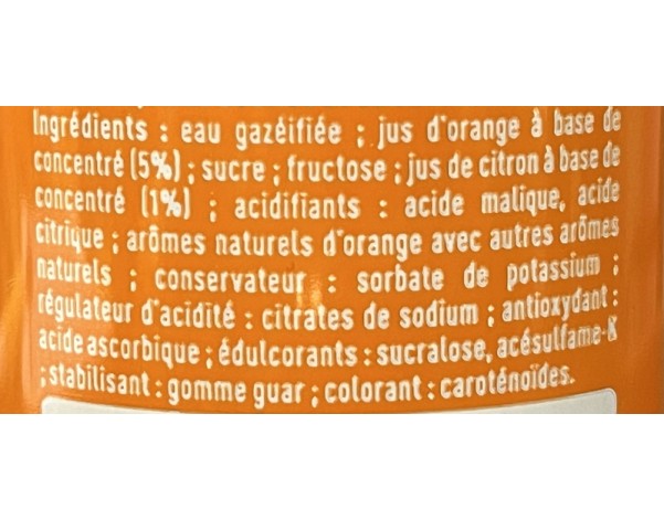 BOISSON A L’ORANGE