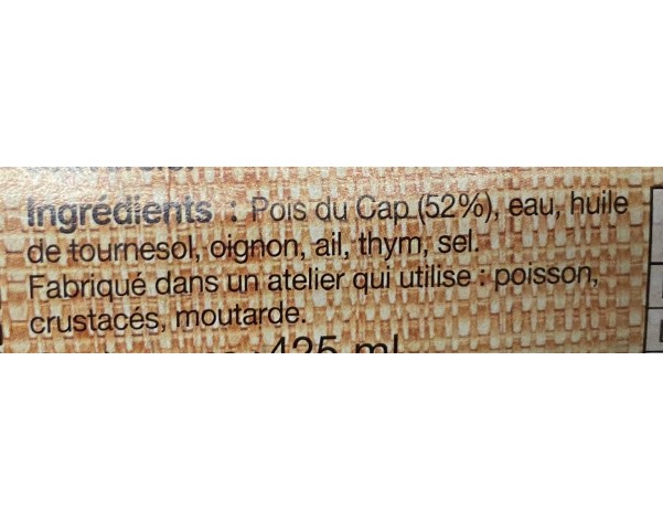 POIS DE CAP CUISINE A LA CREOLE