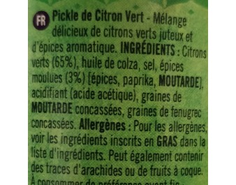 MELANGE DE CITRON MOYEN-FORT