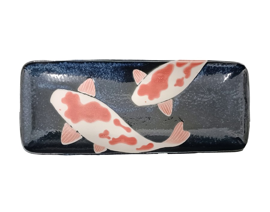 ASSIETTE SUSHI KOÏ 12.5 X 29.5 CM