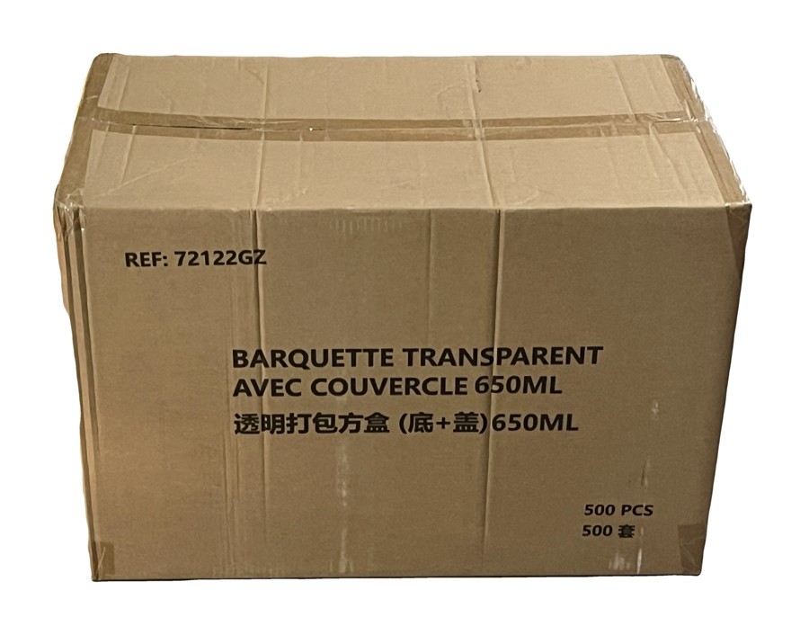 BARQUETTE PLASTIQUE 175 X 120 MM 0.65 L. 500 P.