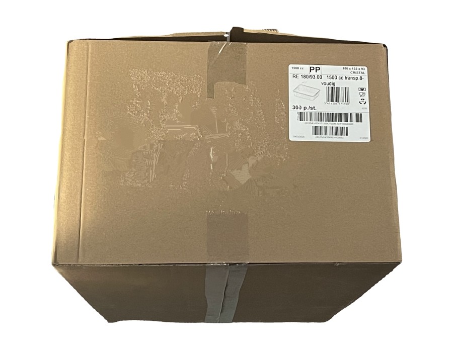 BARQUETTE PLASTIQUE 180 X 133 X 93 MM 1.50 L. 300 P.