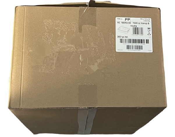 BARQUETTE PLASTIQUE 180 X 133 X 93 MM 1.50 L. 300 P.