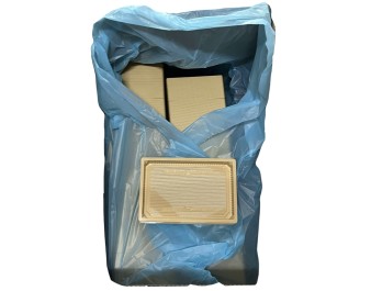 BARQUETTE PLASTIQUE SUSHI 224 X 150 X 20 MM 560 P. A07