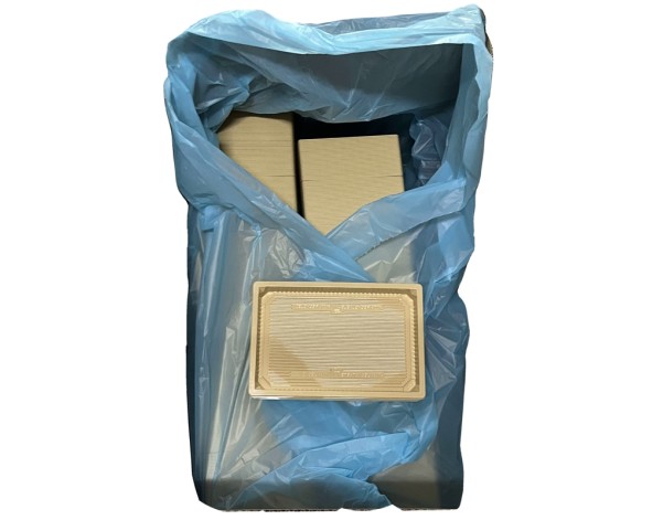 BARQUETTE PLASTIQUE SUSHI 224 X 150 X 20 MM 560 P. A07