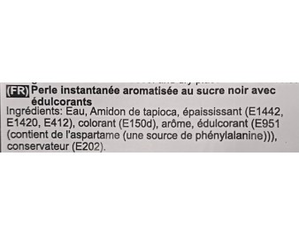 BILLES DE TAPIOCA SUCRE NOIR BUBBLE TEA