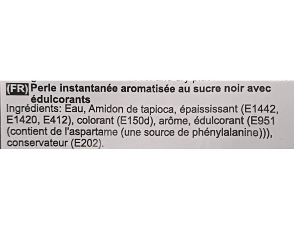 BILLES DE TAPIOCA SUCRE NOIR BUBBLE TEA