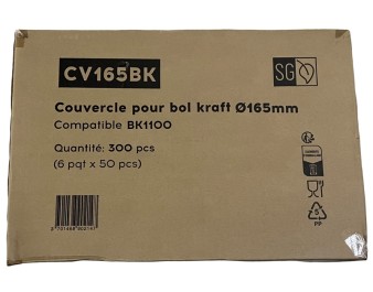 BOL EN PAPIER 160 X 64 MM  1000 ML 300 P.