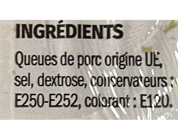 QUEUE DE PORC EN SAUMURE