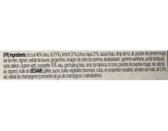 RIZ BIBIMBAP KIMCHI ****