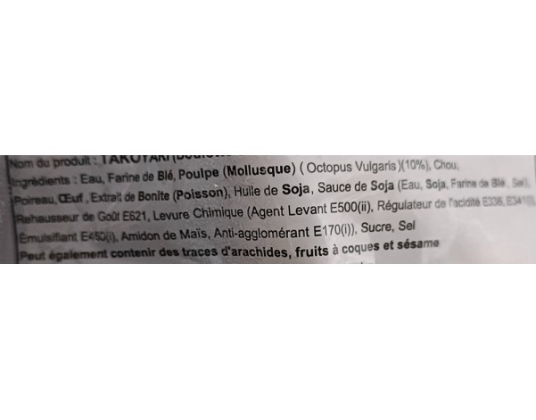 BOULETTE DE POULPE TAKOYAKI 16 P. ****