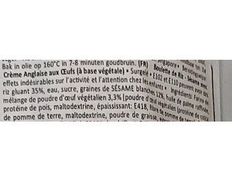 BOULETTE DE SESAME CREME D’OEUF X 10 P. ****