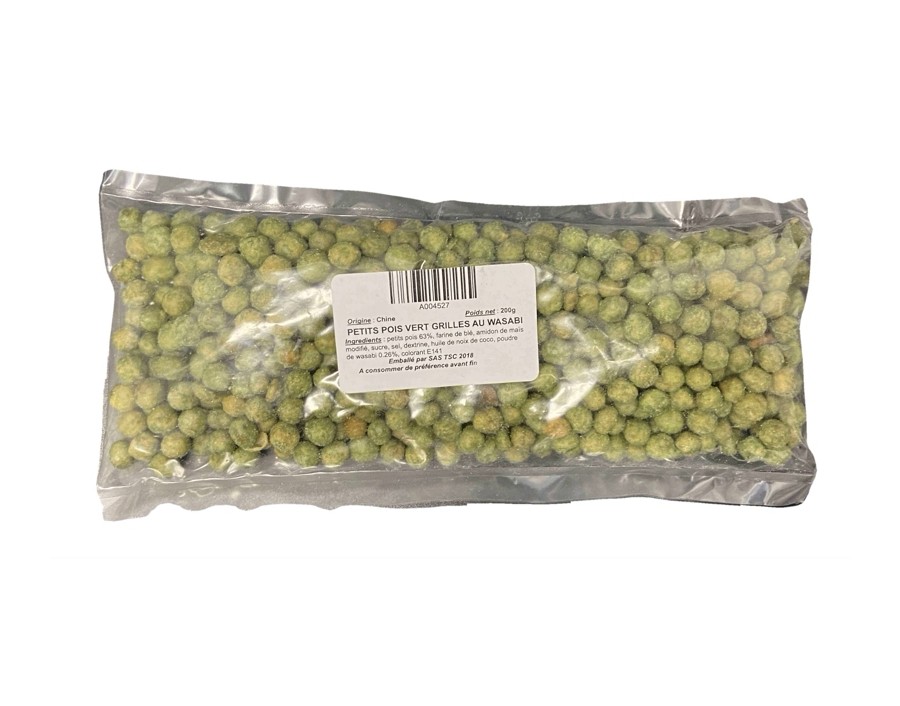 PETITS POIS GRILLES AU WASABI