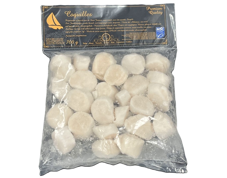 PREPARATION NOIX DE SAINT JACQUES SANS CORAIL 10/20 ****