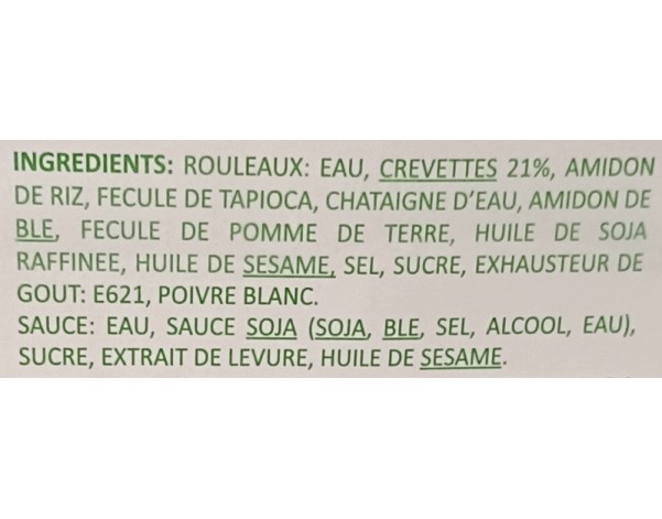 ROULEAUX AUX CREVETTES (TOM CUON) ****