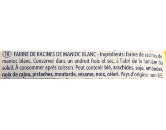 SEMOULE DE MANIOC GARI