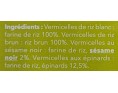 VERMICELLE DE RIZ SESAME EPINARD