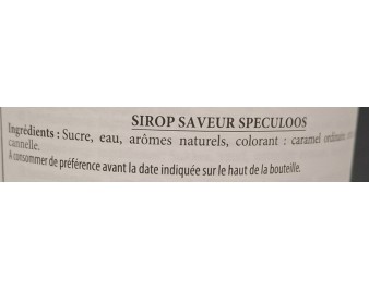SIROP SPECULOOS