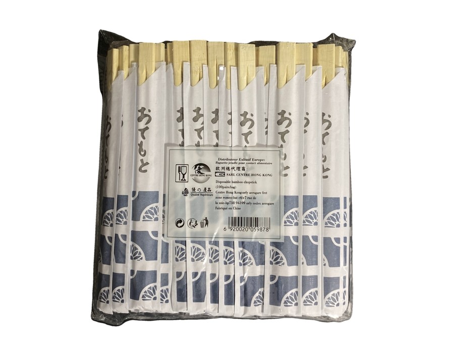 BAGUETTE EN BAMBOU 21 CM AVEC ENVELOPPE BLANCHE 100 P.