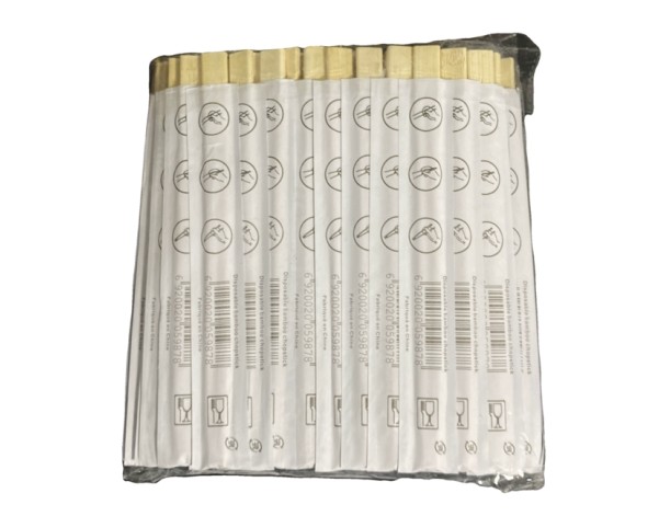 BAGUETTE EN BAMBOU 21 CM AVEC ENVELOPPE BLANCHE 100 P.