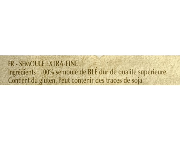 SEMOULE DE BLE EXTRA FINE