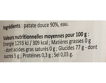 VERMICELLE DE PATATE DOUCE LARGE