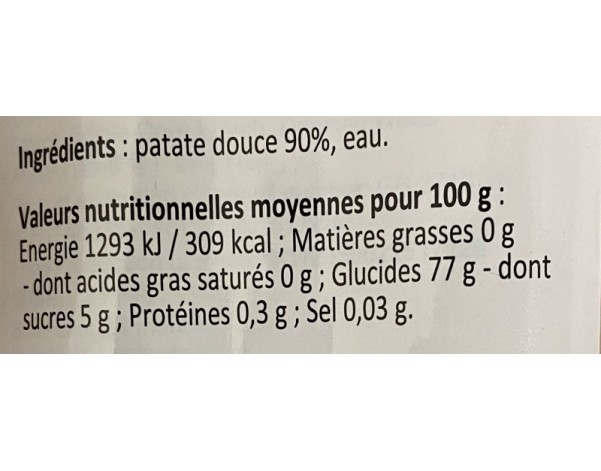 VERMICELLE DE PATATE DOUCE LARGE