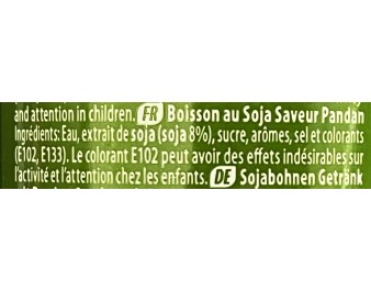 BOISSON AU SOJA PANDAN