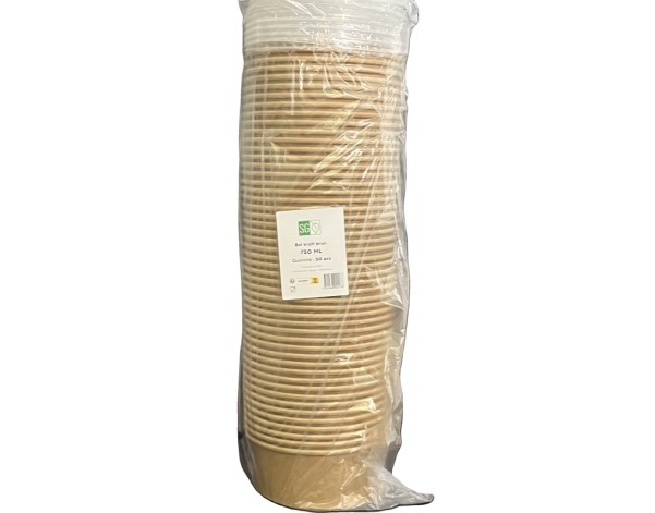 BOL EN PAPIER 146 X 60 MM 750 ML 50 P.