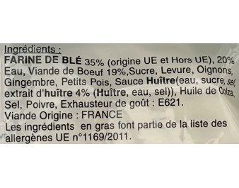 BRIOCHE A LA VIANDE DE BOEUF 4 P.