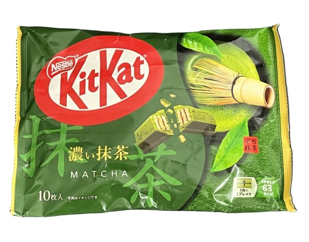 CHOCOLAT KIT KAT AU THE VERT INTENSE MINI 10 P.