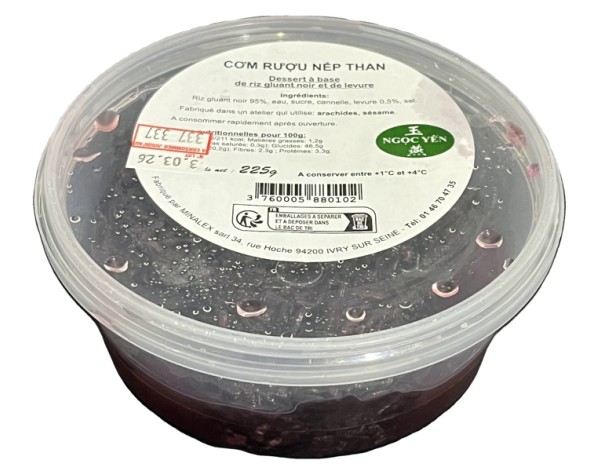 DESSERT AU RIZ GLUANT NOIR ET A LA LEVURE