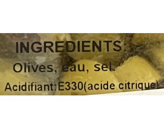 OLIVE VERTE RONDELLE