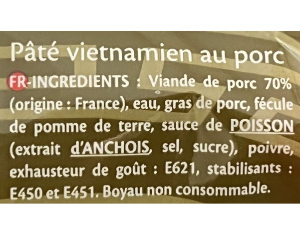 PATE DE PORC QUE HUONG