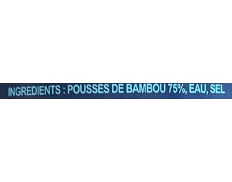 POUSSES DE BAMBOU AIGRE EN LAMELLE