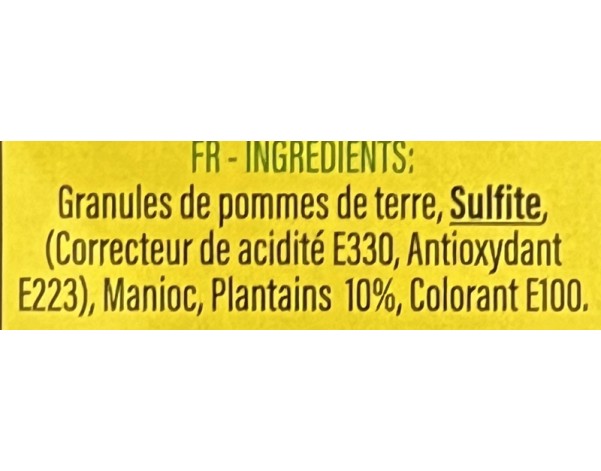 FARINE DE BANANE PLANTIN JAUNE