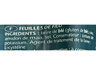 FEUILLE DE FILO 18 A 20 P.