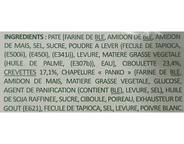 BRIOCHE AUX CREVETTES ET CIBOULETTE 9 P. ****