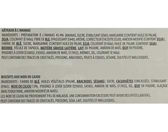 GATEAU ANANAS ET NOIX DE CAJOU