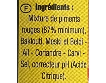 SAUCE DE PIMENT HARISSA