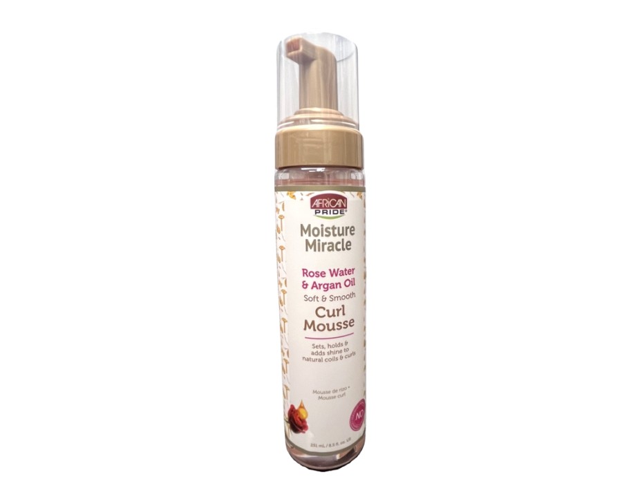 MOUSSE CAPILLAIRE SPECIALE BOUCLES EAU DE ROSE ET HUILE D’ARGAN
