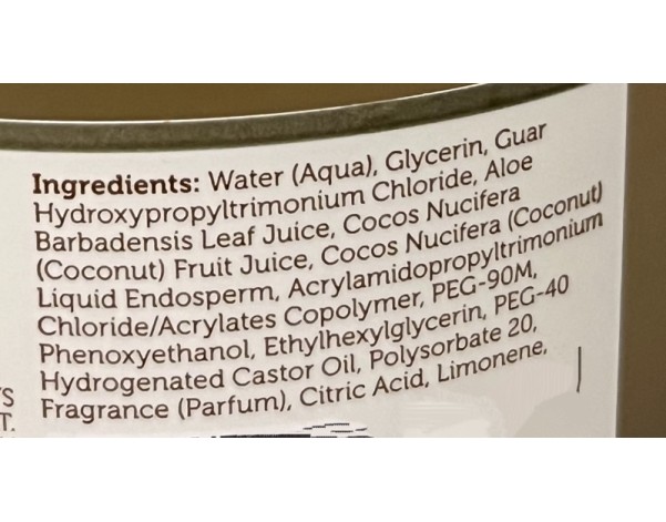 PRE-SHAMPOING ALOE VERA ET EAU DE  COCO