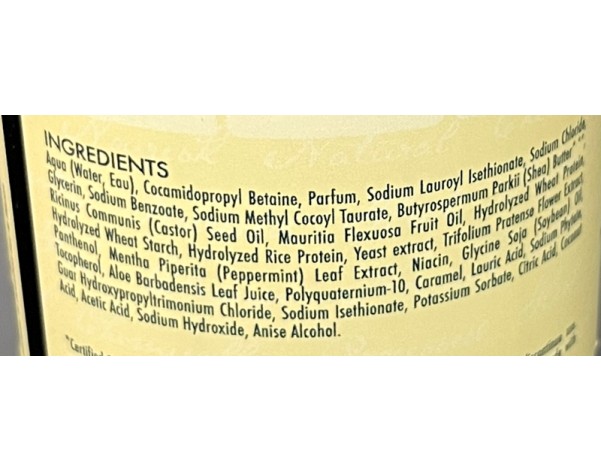 SHAMPOING FORTIFIANT HYDRATANT POUR CHEVEUX SECS ET ABIMES